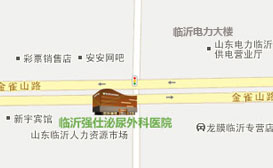 临沂强仕泌尿外科医院附近的公交路线(图1)